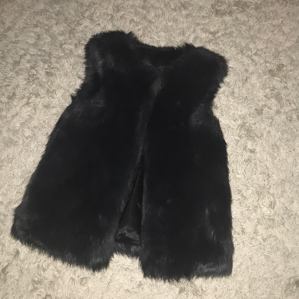Faux fur vest